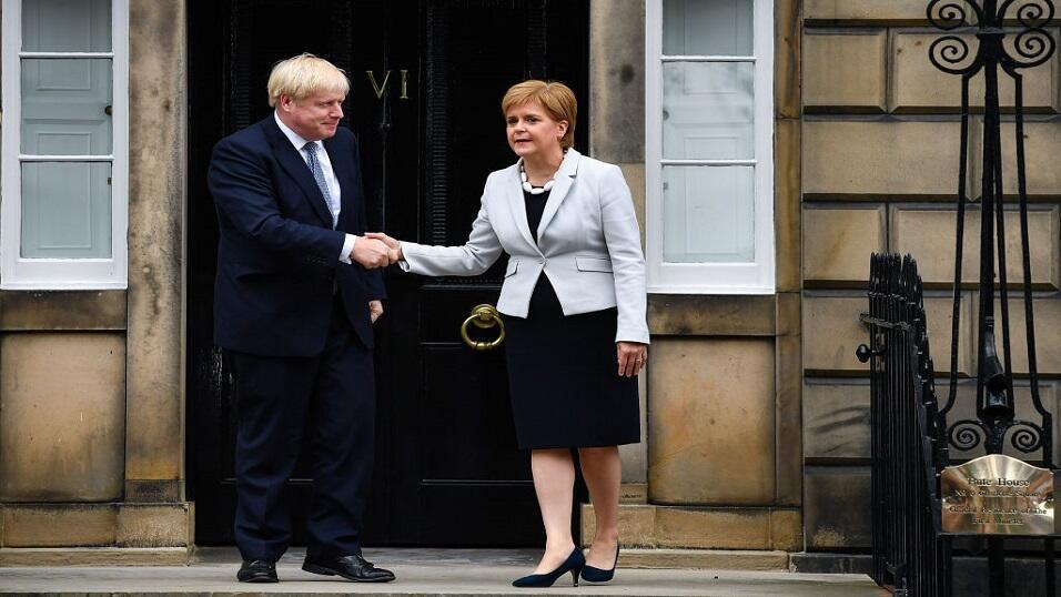 Boris Johnson and Nicola Sturgeon